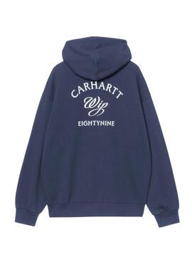 Sudadera Carhartt Hooded Eightynine azul marino para hombre
