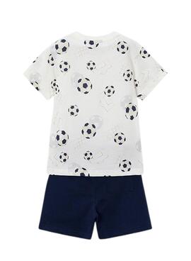 Conjunto Mayoral azul pelotas para niño