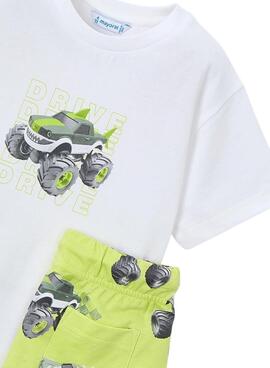 Conjunto Mayoral verde coche para niño 