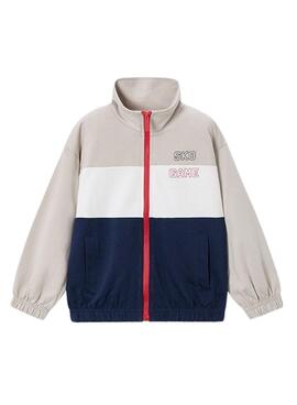 Conjunto de Mayoral beige y marino para niño
