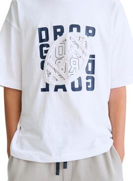 Camiseta Mayoral blanca basketball para niño 