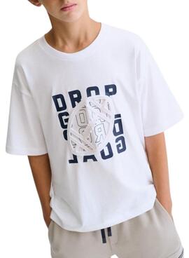 Camiseta Mayoral blanca basketball para niño 