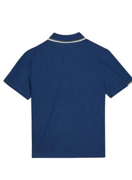 Polo Mayoral azul cremallera para niño 