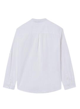 Camisa Mayoral cuello Mao blanca para niño 