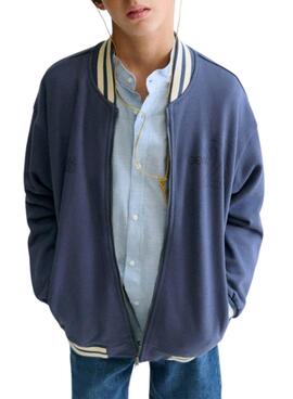 Bomber Mayoral azul con cremallera para niño 