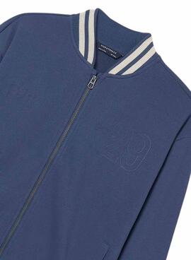 Bomber Mayoral azul con cremallera para niño 