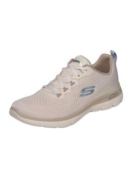 Zapatilla Skechers Arch Fit Summits beige para mujer