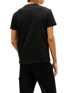 Camiseta Tommy Jeans Vintage logo negro para hombre