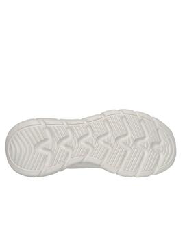 Zapatillas Skechers BOBS Sport B Flex Hi beige para mujer