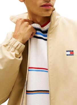 Chaqueta Tommy Jeans Essential beige para hombre