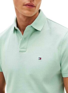 Polo Tommy Hilfiger 1985 regular turquesa para hombre