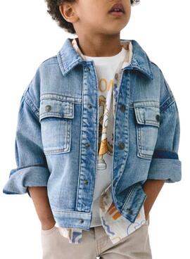 Cazadora Vaquera Mayoral Azul con bolsillos para niño 