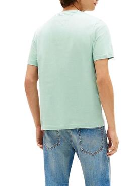 Camiseta Tommy Hilfiger Essential turquesa para hombre