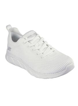 Zapatillas Skechers BOBS Sport B Flex Lo blanco para mujer