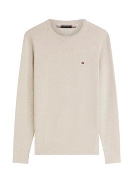 Jersey Tommy Hilfiger Essential beige para hombre