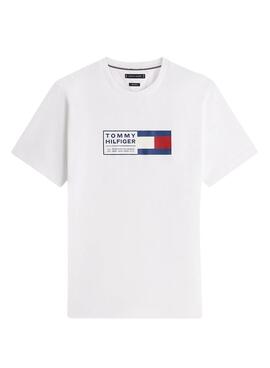 Camiseta Tommy Hilfiger Brand Love Box blanco para hombre