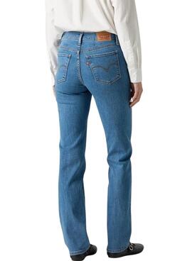 Pantalones vaqueros Levis 314 Shaping Straight azul para mujer
