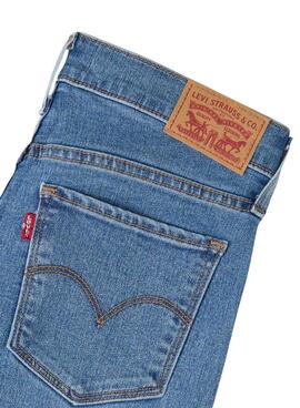 Pantalones vaqueros Levis 314 Shaping Straight azul para mujer