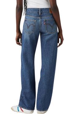 Pantalón vaquero Levis Superlow Loose azul oscuro para mujer