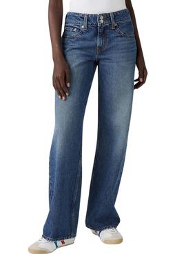 Pantalón vaquero Levis Superlow Loose azul oscuro para mujer