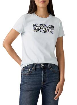 Camiseta Levis The Perfect Tee azul para mujer
