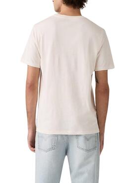Camiseta Levis Graphic beige para hombre