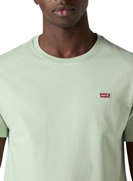 Camiseta Levis Original verde para hombre