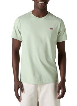 Camiseta Levis Original verde para hombre