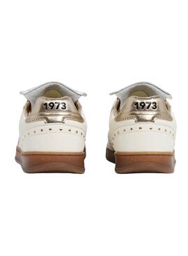 Zapatillas Pepe Jeans Ball Studs piel con tachuelas blanco para mujer