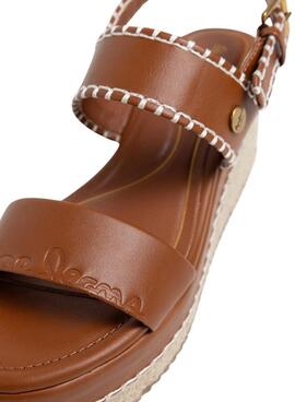 Sandalias Pepe Jeans Billie marrón para mujer