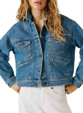 Cazadora vaquera Pepe Jeans Relaxed azul para mujer