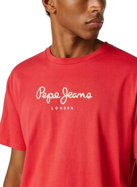 Camiseta Pepe Jeans Eggo rojo para hombre