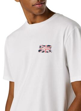 Camiseta Pepe Jeans Small Flag blanco para hombre