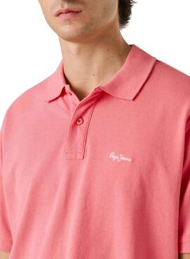 Polo Pepe Jeans Oscar rosa para hombre