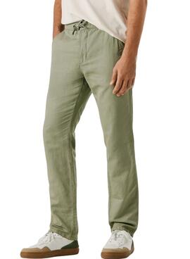 Pantalón chino Pepe Jeans Pull On Comfort verde para hombre