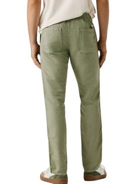 Pantalón chino Pepe Jeans Pull On Comfort verde para hombre