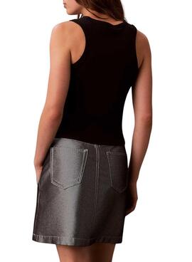 Camiseta Calvin Klein Jeans Baby negro para mujer