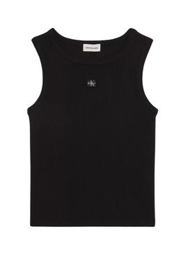 Camiseta Calvin Klein Jeans Baby negro para mujer