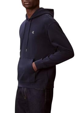 Sudadera Calvin Klein Jeans Monogram azul marino para hombre