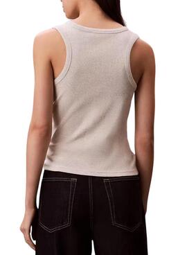 Camiseta Calvin Klein Jeans Baby gris para mujer