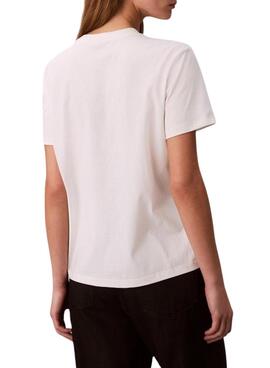 Camiseta Calvin Klein Jeans Classic Foil blanco para mujer
