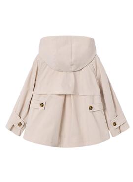 Gabardina Mayoral Beige con cremallera para niña 