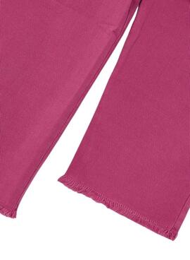 Pantalón Mayoral Fucsia bajo deshilachado para niña 