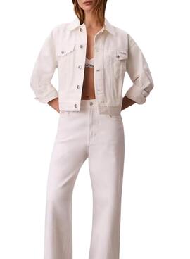 Cazadora vaquera Calvin Klein Jeans 90s blanco para mujer
