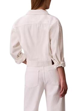 Cazadora vaquera Calvin Klein Jeans 90s blanco para mujer