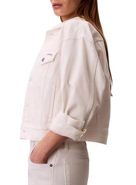 Cazadora vaquera Calvin Klein Jeans 90s blanco para mujer