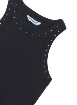 Camiseta Mayoral con tirantes en negro para niña
