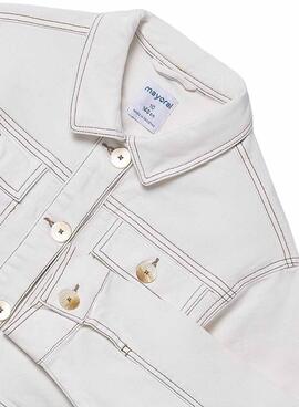 Cazadora Mayoral corta cruda para niña