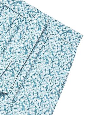 Pantalón Mayoral estampado azul para niña