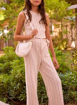 Conjunto Mayoral rayas rosa para niña